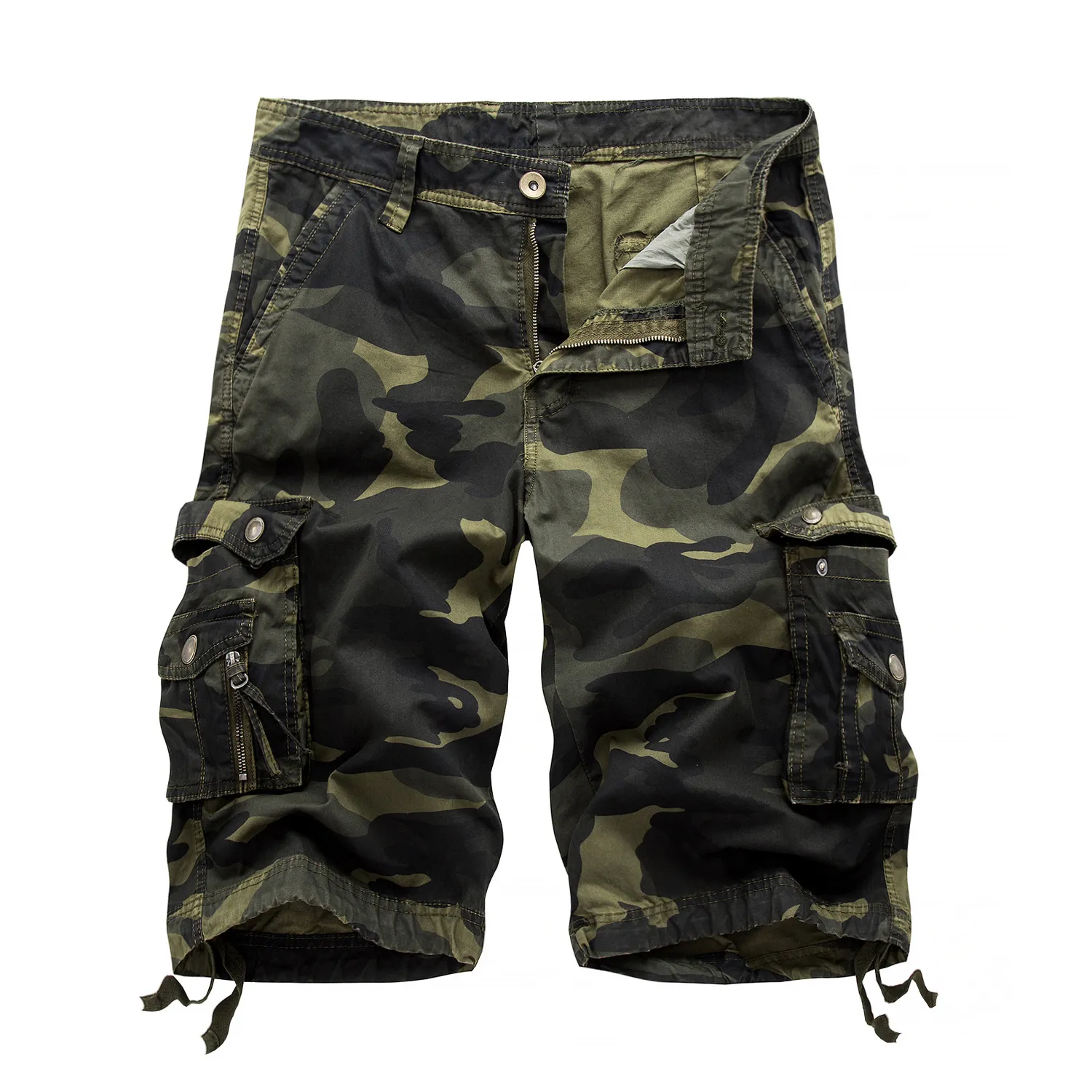 Painted Men's Jeans Camo Pants Male Oversized Cargo Pant Beach Trousers