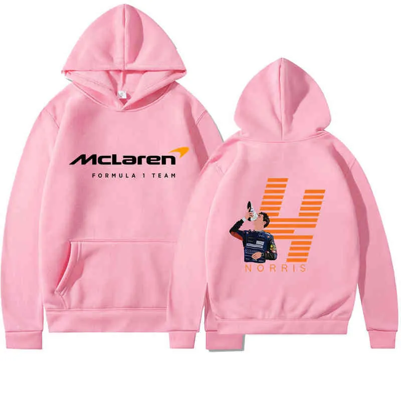 F1 McLaren Team Racing Fans Mens Hoodies Winter Formula One Racer Lando Norris Hoodie Team Men/Women Oversized Hoodies Clothing