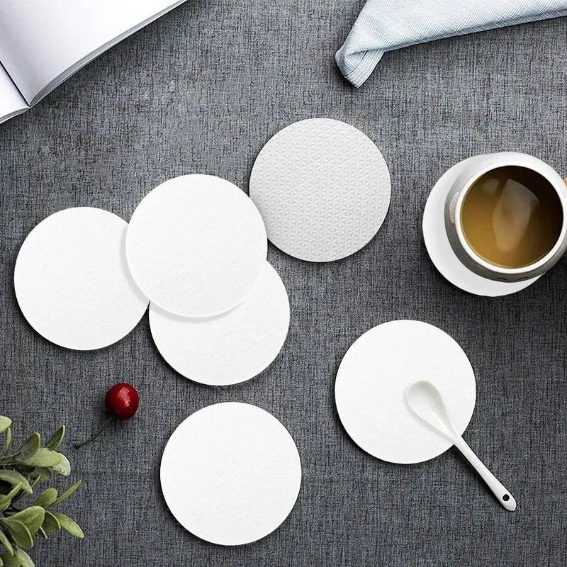 Simple Round Placemats Custom Dragonfly Print Dining Table Mats Nonslip Tableware Bowl Pads Drink Cup ers Kitchen Party 220707