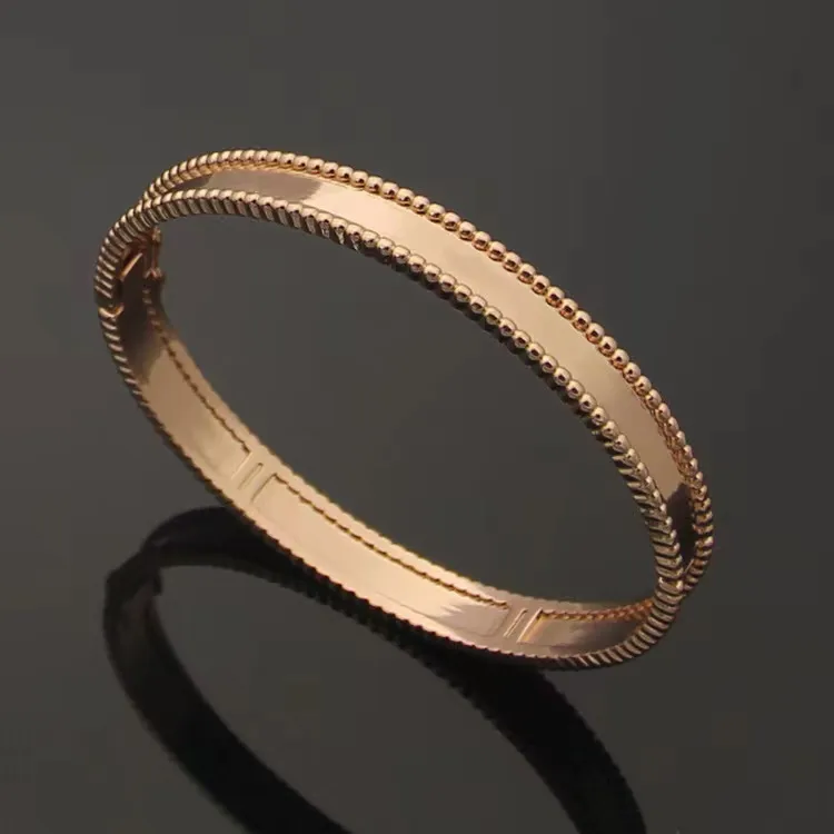 Rostfritt stål som gör armband klassisk fyrbladklöver med diamantkvinnor armband designer smycken hög quatily mode party2412
