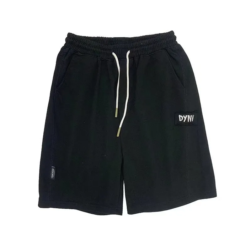 Hommes coton cordon Shorts sport été pantalon ample jambe large pantalon court décontracté mode unisexe pantalon Streetwear 0615