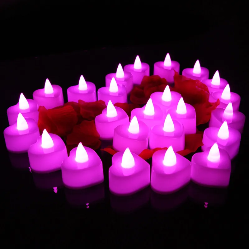 Yaratıcı Led Mumlar Çay Işık Lambası Pille Powered Ev Sevgililer Günü Doğum Günü Partisi Dekorasyon Paskalya Aydınlatma Mum 220629