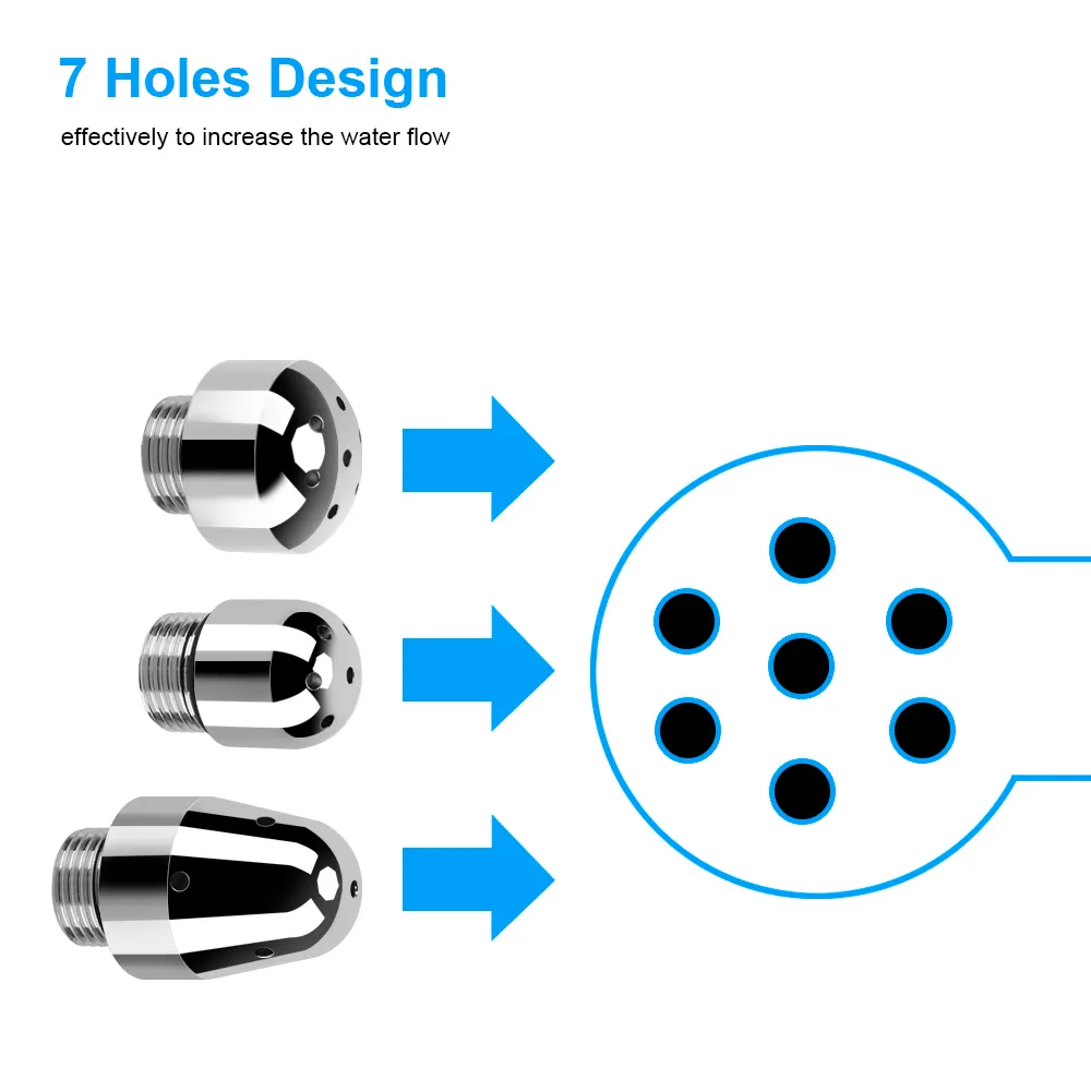 OLO – lavage de Douche anale, nettoyage des fesses avec 3 pommes de Douche, lavement, Bidet, Ducha, outils sexy pour Couples, nettoyeur Vaginal