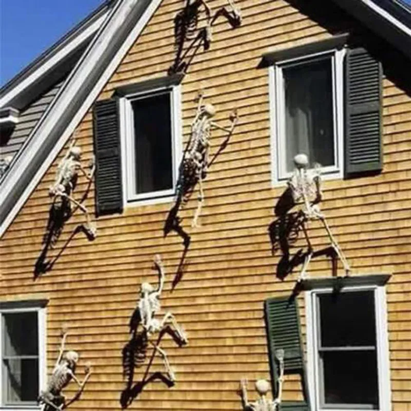 Andere feestelijke 150 cm enge Halloween Decoratie Luminous Hanging Decor Roof Outdoor Party Horror Lumineuze roerende schedel Salloween Skeleton Prop L220826