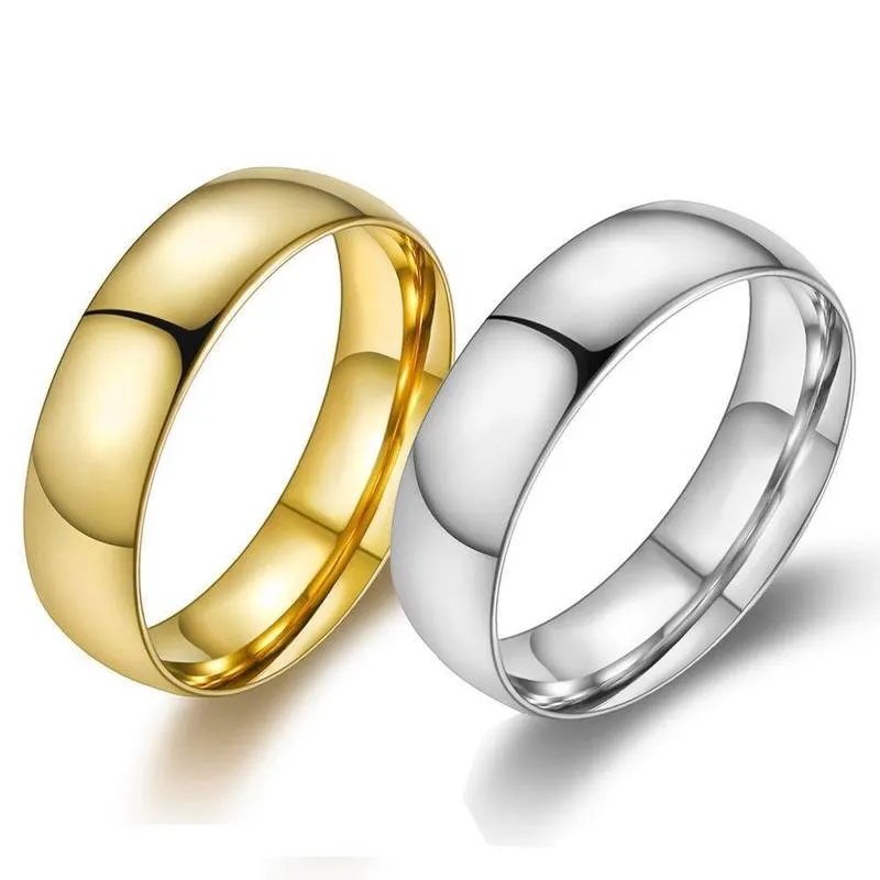 زوجين رنين بسيط الأزياء الأزياء المجوهرات الرفاهية الذهب الذهبي الذكرى الزفاف هدية الرجال والنساء 220719