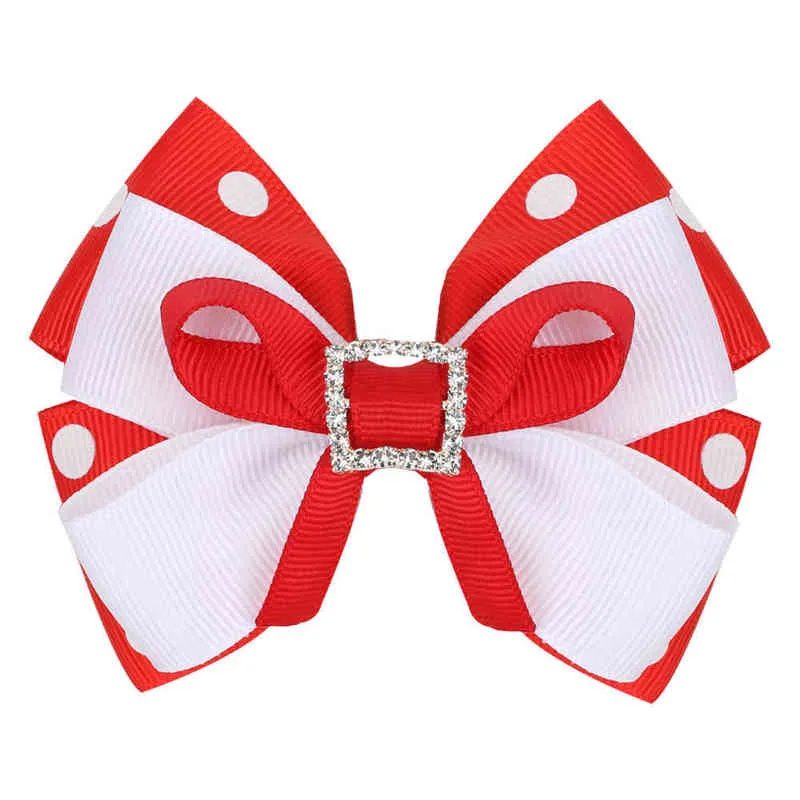 Boutique Handmade Colorful Solid Ribbon Grosgrain Hair Bow With Clips Grosgrain Hair Bow With Clips For Kids Hair Accessories AA220323