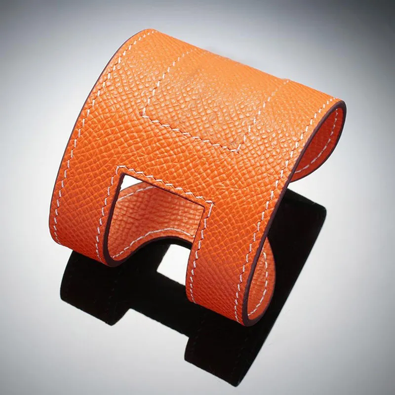 Lyxvarumärke Jewerlry Behapi Real Leather Colier Armband för kvinnor manschett302v