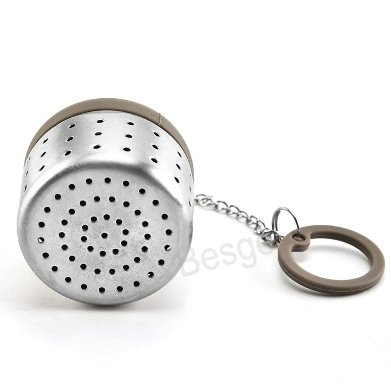 Rostfritt stål Tea Infuser Verktyg Hushållsåtervinningsbara Kaffe Strainer Lösa bladväxter Kök Spices Strainer BH6344 TYJ