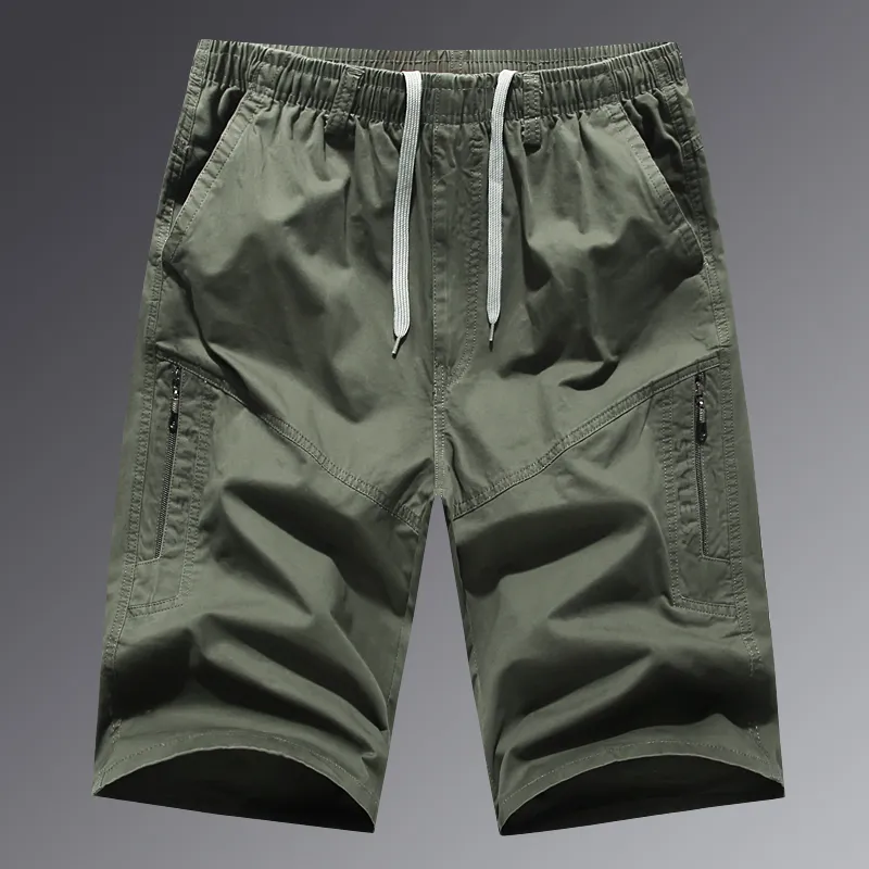 Erkek 6xl şort kargo yaz gündelik büyük cep klasik pamuk markası erkek siyah yeşil pantolon sorunları 220622