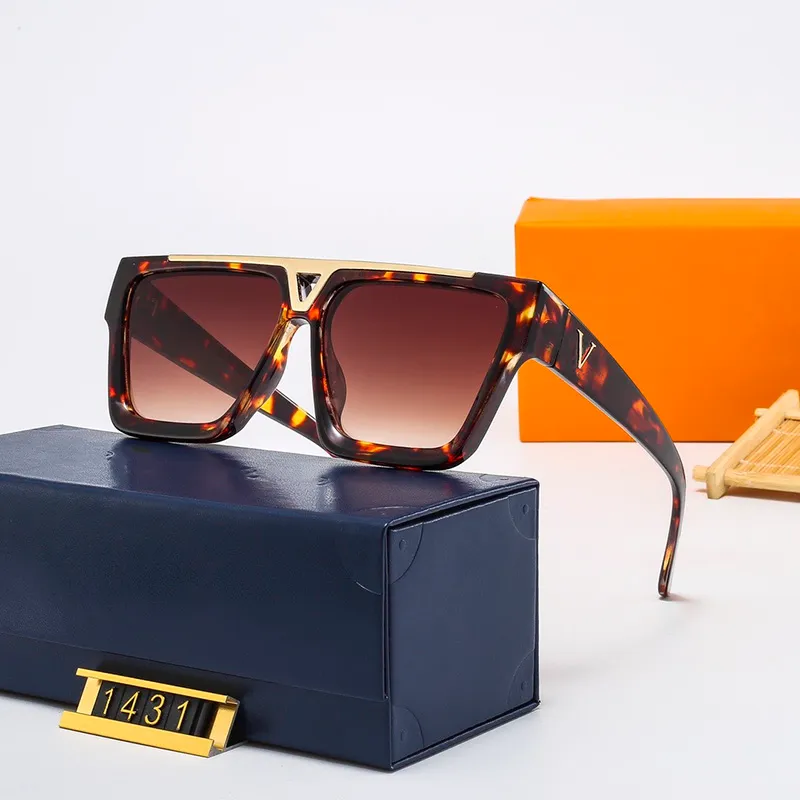 Gafas de sol de diseñador para hombre para mujer conductor de verano Gases de sol mujeres Gafas de sol de lujo de lente de lujo con cajas Eyegla268v