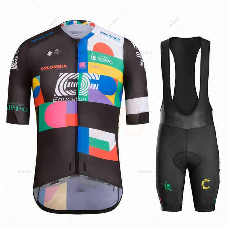 Conjunto de terno de ciclismo profissional masculino respirável verão mountain bike camisa maillot ropa ciclismo3321282