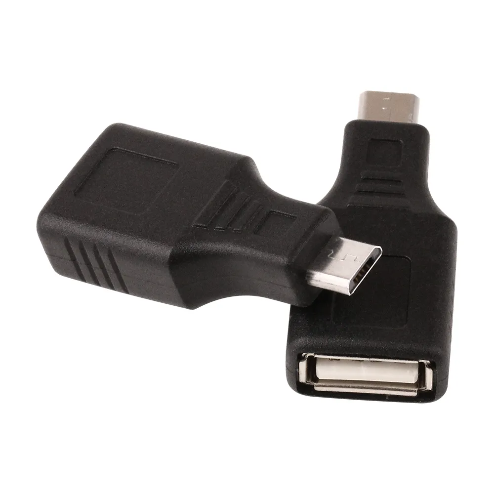 USB 2.0 A Female To Micro USB B 5-pin Male Plug Connector Transfer Data Sync OTG Adapter For Computer PC Car AUX