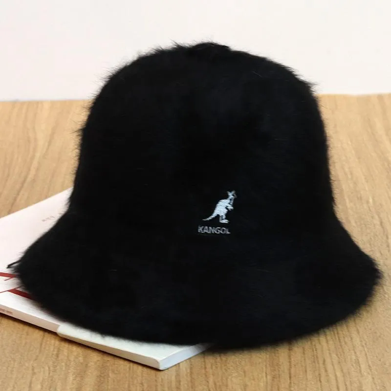 Berets Kangol Fur Fisherman kapelusz zima najnowsza kangur haftowa marka kopuły candy colors projektant luksusowy panama lady cap229w