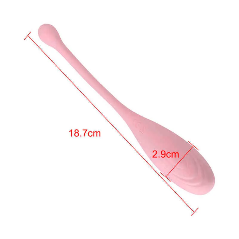 Nxy Eggs Vaginal Tight Exercise Vibrateur 8 Vitesse Produits pour adultes Ben Wa Balls Jump Sex Toys pour femmes Kegel Vibrant 220421