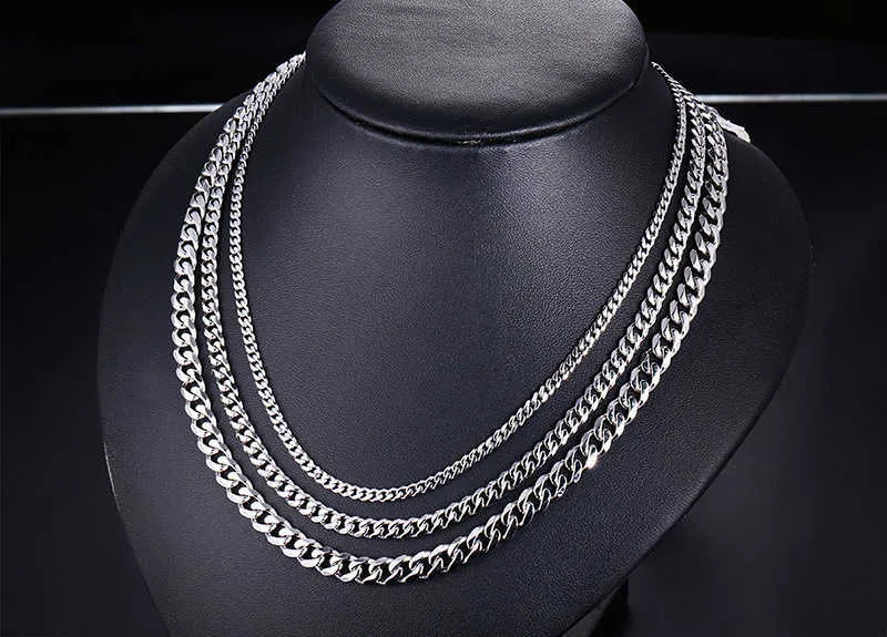 Tasarımcı Moda Mücevher Paslanmaz Kolye Çelik Erkekler Kolyeler Kadın Kolye 18K Altın Zincirler Kolye Adam Zincirleri Kolyeler 211t