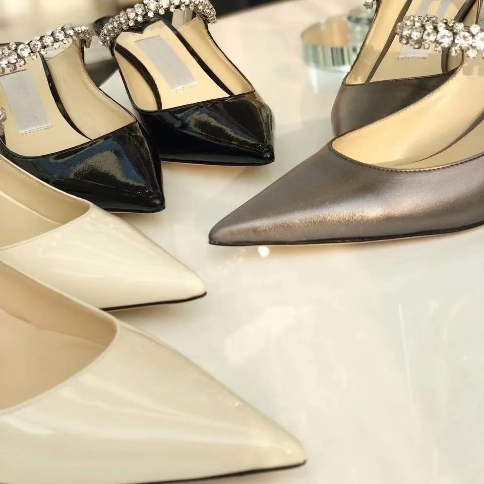 Bayan Yüksek Topuklu Elbise Ayakkabı Tasarımcısı Moda Lüks Teknik Kumaş Sandalet İşlemeli Şerit Ayakkabı Dantel Kutusu