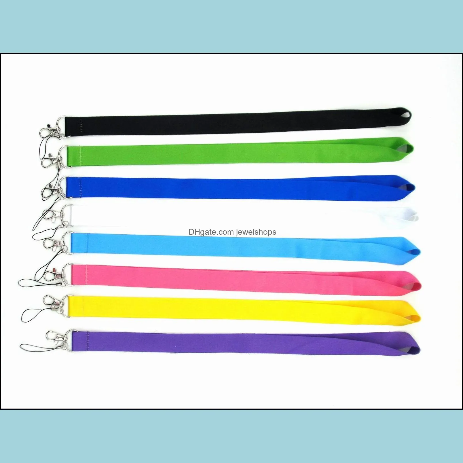 Wholesale 10PCS Blank Fashion mobile phone lanyard, exquisite keychain sling, work certificate neckband, trendy brands can be