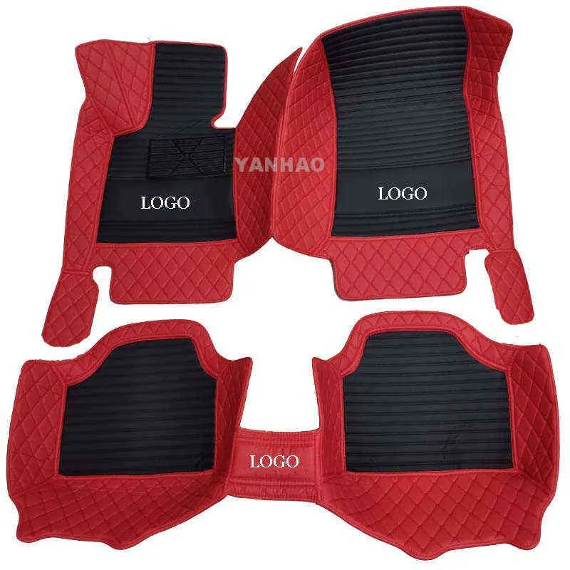 Waterdichte auto vloermatten voor Hummer H2 2003-2008 5Seat SUV Leer Alle weer Antislip Auto Tapijt Cover Auto Foot Liner Pads H220415