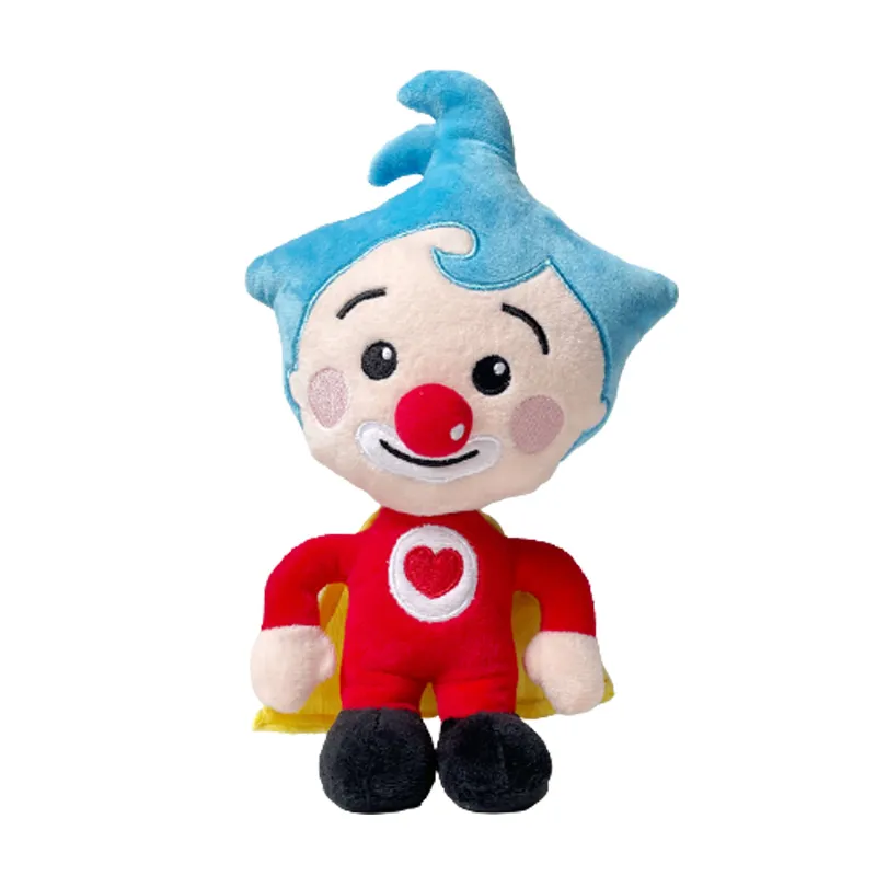 Plim Kawaii Cartoon anime gevulde s pop zachte clown pluche speelgoed verjaardagscadeau voor kindkinderen 220629