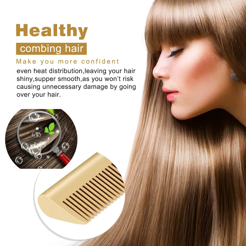 2 in 1 Comb Straightener Electric Hair Curler Wet Dry Use Flat Irons Heating For 220727