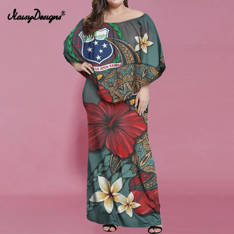 NoisyDesigns Floral Boho Print Dresses for Women Ruffle BodyCon Club Party Ropa Sexy Red Hibiscus Flower Fashion Dropship 220627
