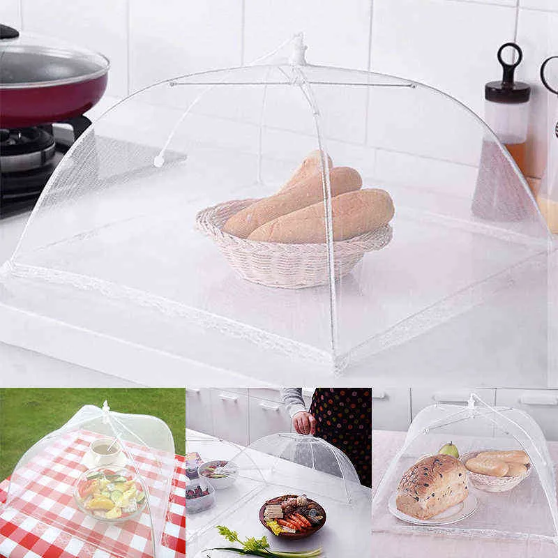 1 пункт портативный зонтик в стиле пищевого питания складная кухня против мухи комаров палатка куполо