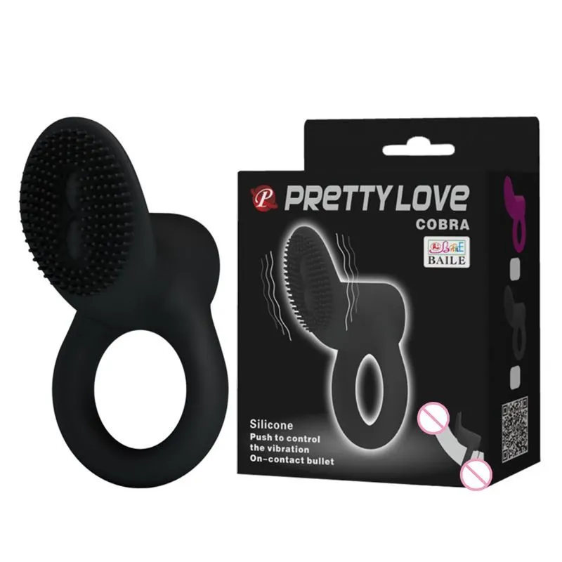 Powerful Vibrating Cock Ring Vibrator - Waterproof Penis Full Silicone Clitorial Vibrators Vibes Stimulators for U1JD