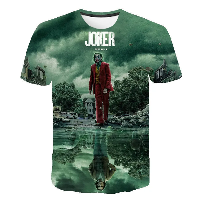 Coola gothkläder The Joker 2 Tryckt T-shirt Herr Dam Barn Sommar Kortärmad Streetwear t-shirt Pojke Flicka barn Toppar T-shirts 220623