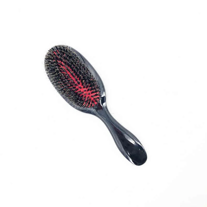 Ovales Schwein Haar Nylon Kamm Mini Antistatische Kopfhaut Massage Pinsel Salon Styling Tool L220722