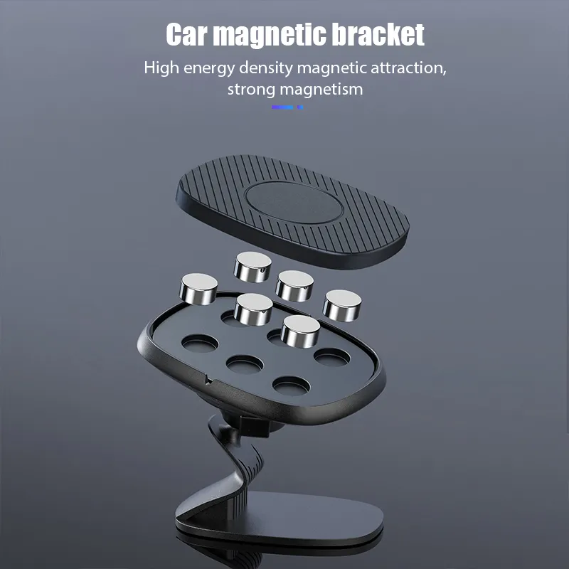 Suporte de telefone magnético para carro suporte de 360 graus para ventilação de ar de celular suporte de GPS para iPhone Samsung Xiaomi Redmi