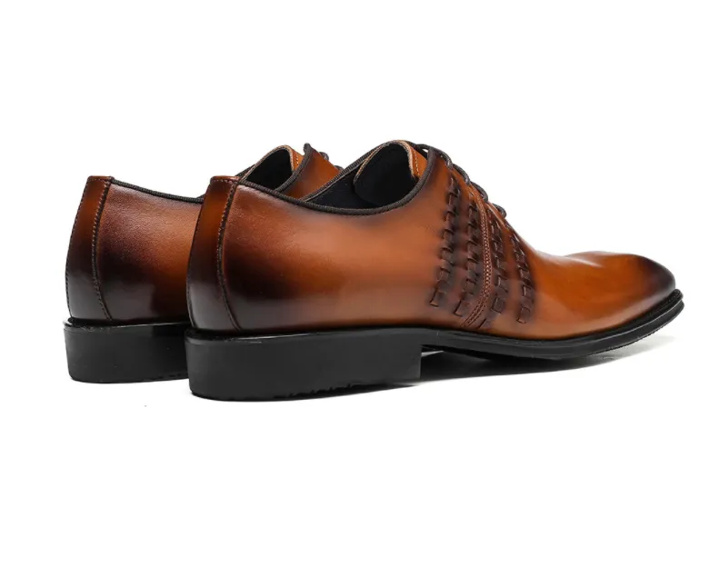 Nova Chegada Handmade Homens Sapatos de Alta Qualidade Sapatos de Casamento Lace Up Couro Genuíno Couro Formal Sapatos