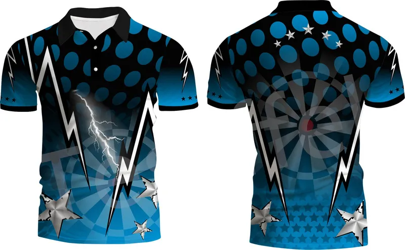 Tessffel Fashion Sports Darts Beer Club Games 3dprint Summer Polo koszule uliczne Krótkie rękawy