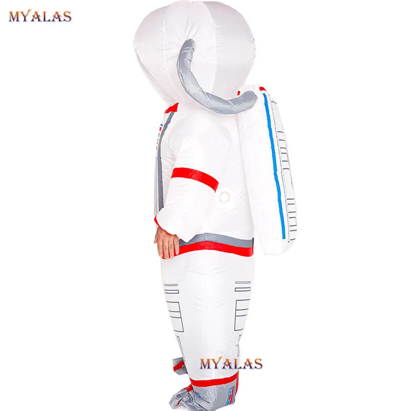 Costume de poupée de mascotte Costume gonflable d'astronaute Adulte Spaceman Space Mens Pourim Halloween Déguisement Stag Party Costume de Noël pour hommes