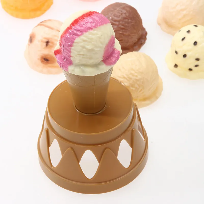 Ice Cream Stack Up Play Tower Eonal Toys Kids Cute Simulation Food Toy Children Pretend 220418