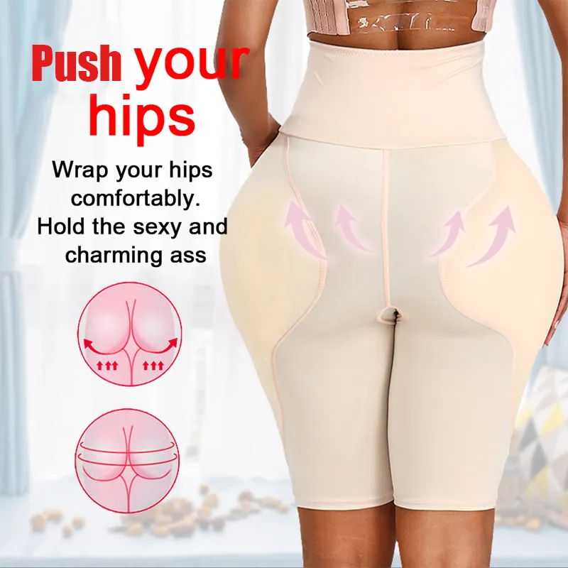 NINGMI Plus Size Butt Lifter Body Shaper Buttock Women Push Up High Waist Shaping Panties Tummy Control wholesale Shapewear 220506