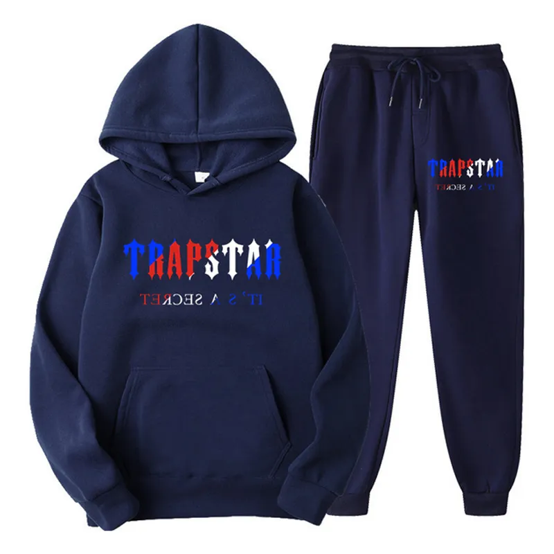 Men's Tracksuits Men's Tracksuit Fashion Printed Sportswear Man Warm Outfit Loose Hooded SweatshirtJogger Pants Hoodie Sports Suit S-4XL 220826