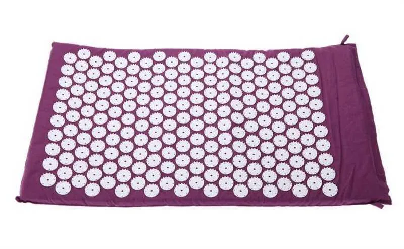 68*42cm Yoga Massager Mat Acupuncture Health Care Pain Relief Cushion For Shakti Mats Useful Acupressure Pad High Quality 32ns Z