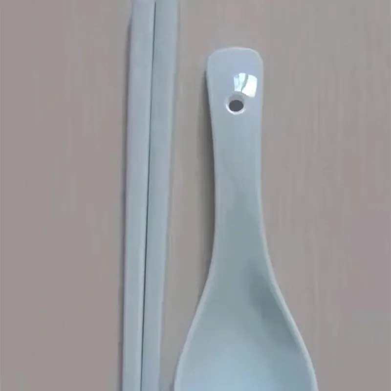 Blue Bone China Ceramic Reoable Designers Pafticks and Spoon Household Letter Work stołowy
