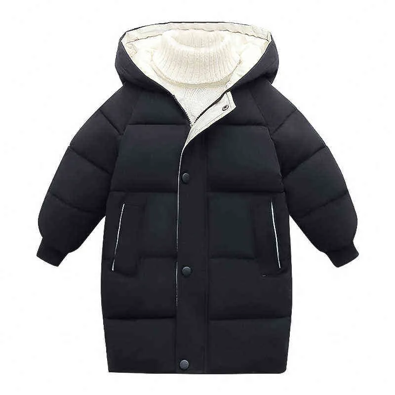 2022New Fashion Children Jacket Ytterkläder pojke och flicka Autumn Warm Down Coat Teenager Parka Children Winter Jacket J220718