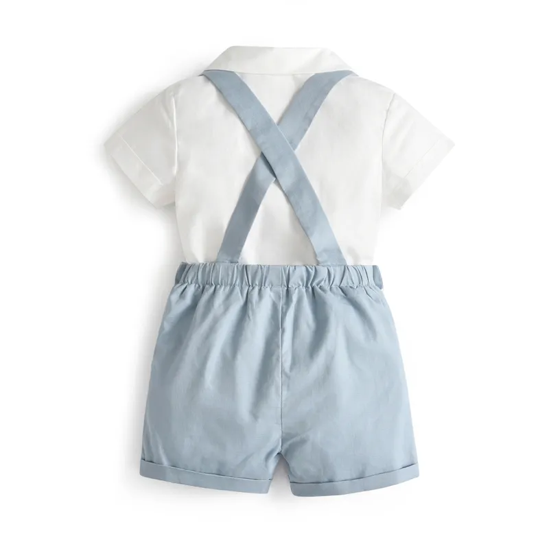 Zomer peuter jongens kleren set Spaans geboren herenpak kinderen korte mouw shirt shorter shorts outfit baby boy boy kleding 220507