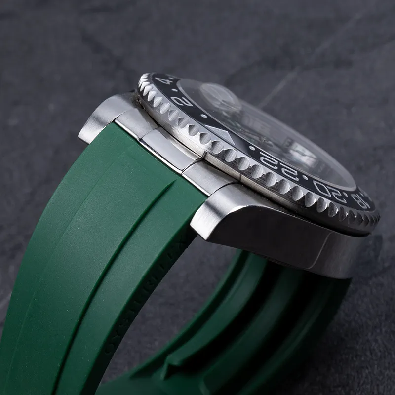 20mm Curved End Link Endlink Just For Rolex Watchband Submariner Watch Band Rubber Leather Strap Seamless Connection 220617