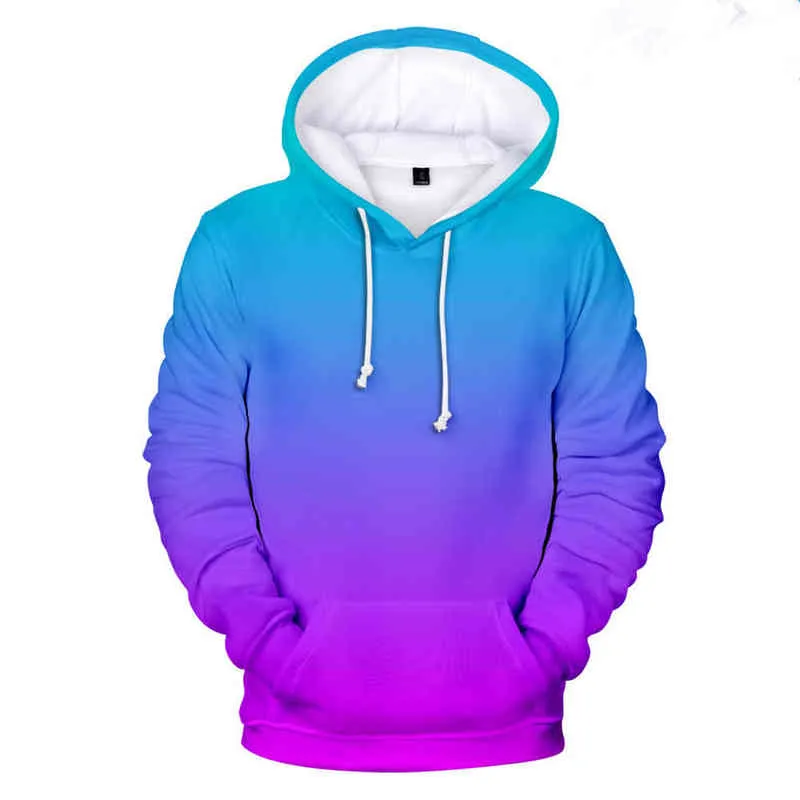 felpa con cappuccio da uomo moda Unicorn Rainbow Galaxy sfondo stampato 3d maglie/felpe con cappuccio unisex abbigliamento da strada L220704