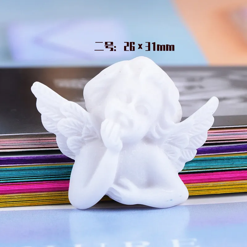 Resin Cute Baroque Style Little Angel Art Decoration Accessories Kawaii Children Adult Badge Hairpin Hair Accessories 220406