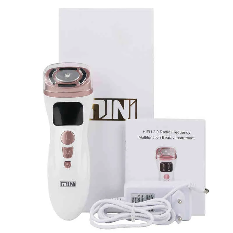 Nova mini máquina facial hifu rf aperto ems microcorrente para levantamento de olhos e massageador facial anti-rugas 2205121416170