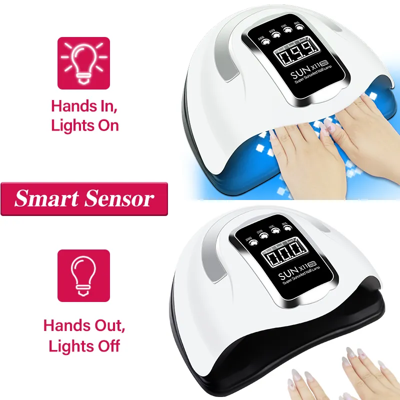 Sèche-ongles UV lampe à LED pour séchoir manucure 66LEDS Gel vernis avec écran LCD lampe professionnelle pour manucure 220829