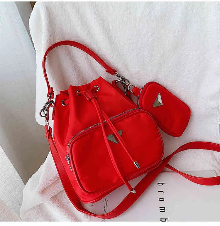 Purses Outlet Bag women's new messenger sling shoulder bucket child mother hobo three in one underarm bag