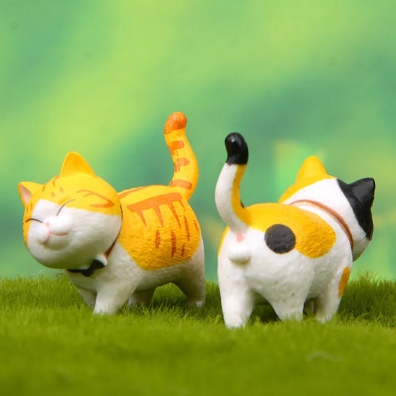 groothandel cartoon schattig huisdier steeg steegje maine coon pvc anime mini figuren landschap decoratie speelgoed pop voor babycadeau