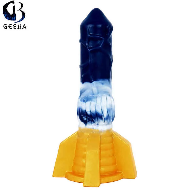 Nxy Dildos Liquid Silica Gel Thick and Long Suction Cup for Men Women Penis Backyard Pumping Inserting Massage Passion Anal Plug 0317