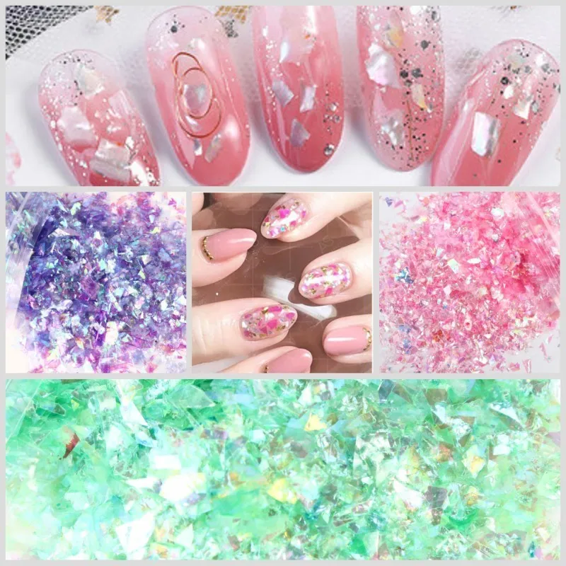 500 g holografische gemengde schaalpapier dikke nagel glitter pailletten sprankelende vlokken plakjes manicure body oog gezicht glitter 220525