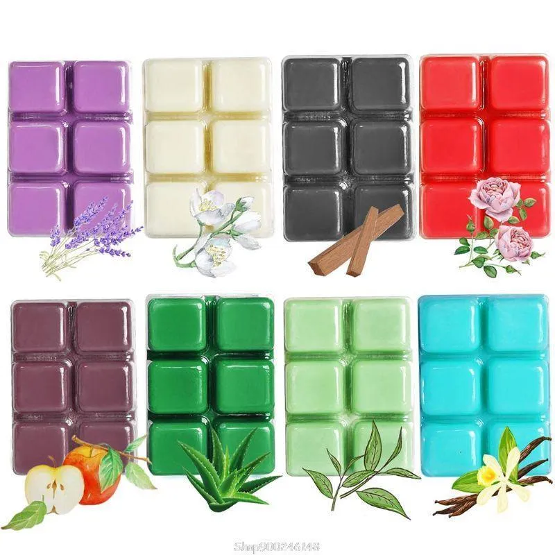 Cera da sciogliere profumata - Set di 8 cubetti/crostate scaldacera assortiti - Gelsomino Rosa Bergamotto Fico Vaniglia Limone Primavera Lavanda S29 20